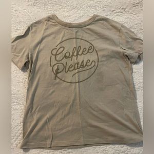 Coffee Please womens tshirt size medium